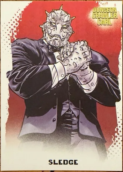 Front of 2026 Borant Dungeon Crawler Carl Series One Sledge #058 normal