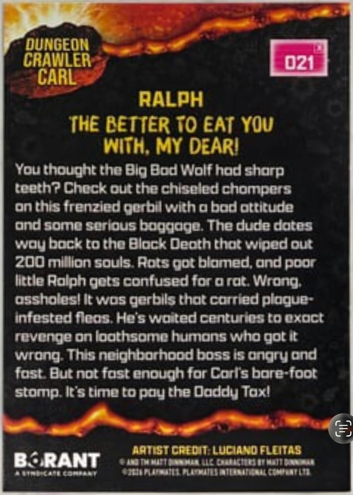 Ralph, card 021, back