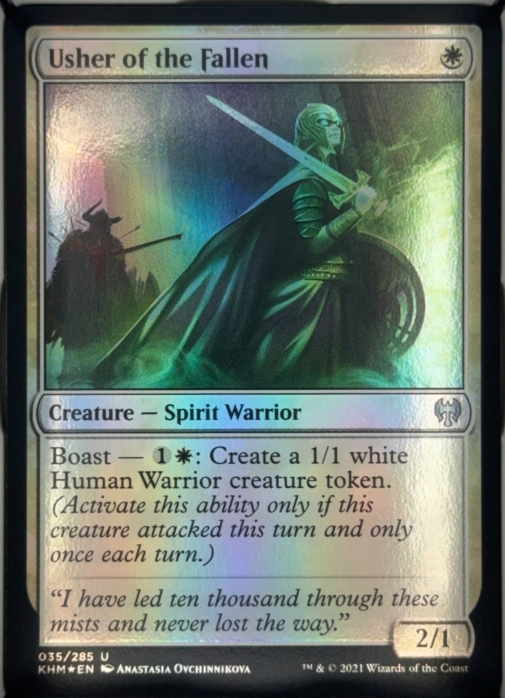 Usher of the Fallen, Foil, front