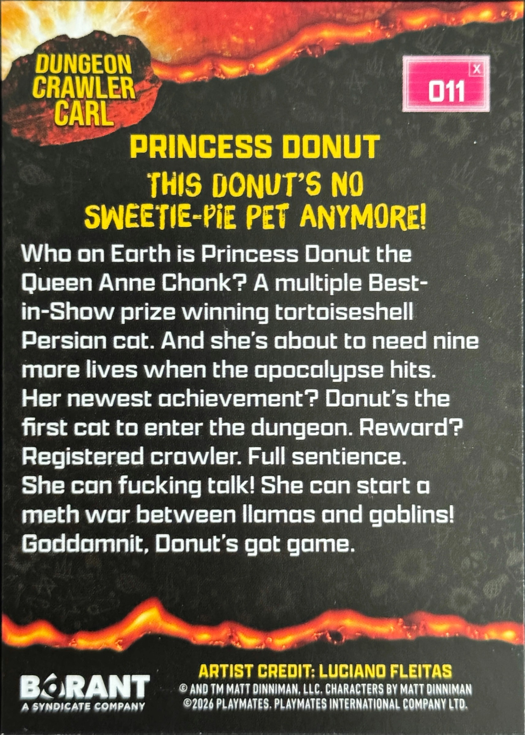 Princess Donut, card 011, back