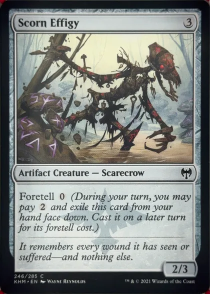 front of card