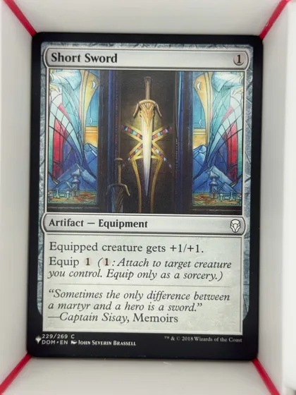 front of card