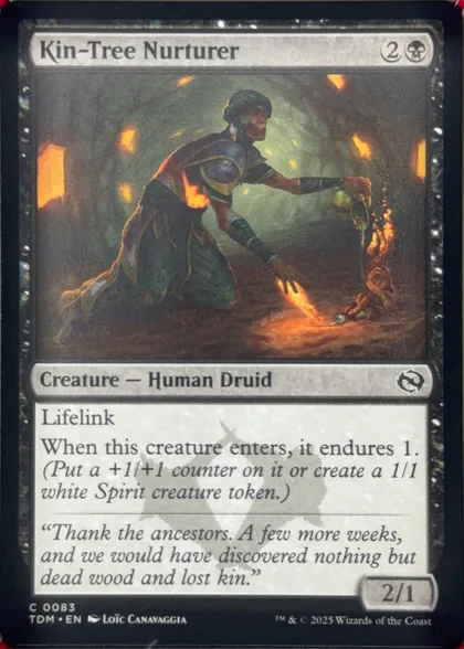 front of card