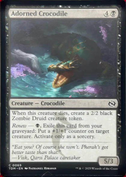 front of card