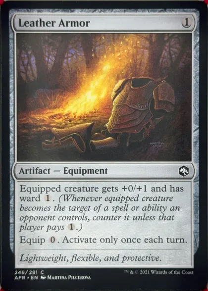 front of card