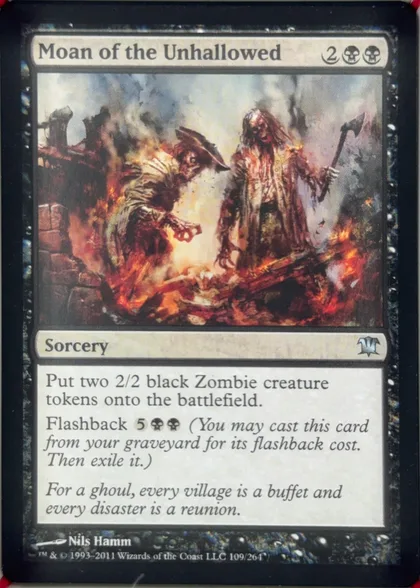 front of card