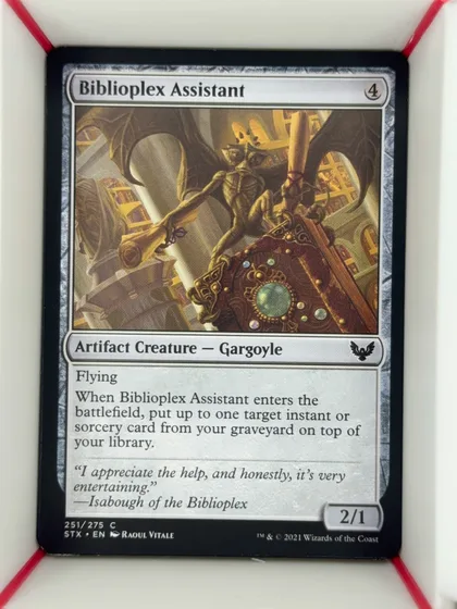 front of card