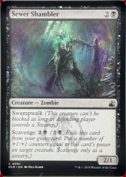 front of card