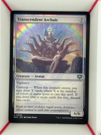 front of card