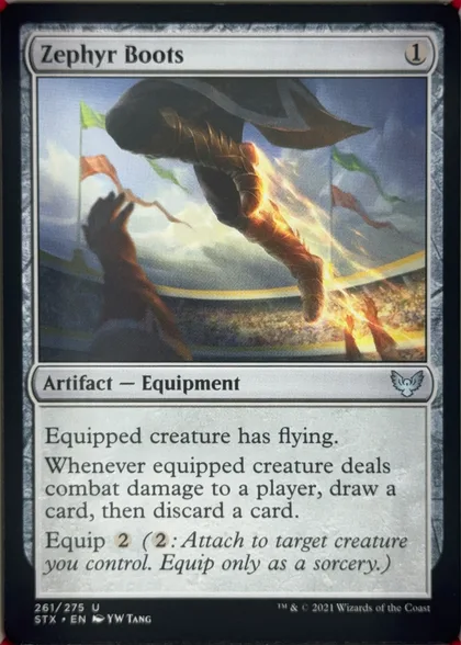 front of card
