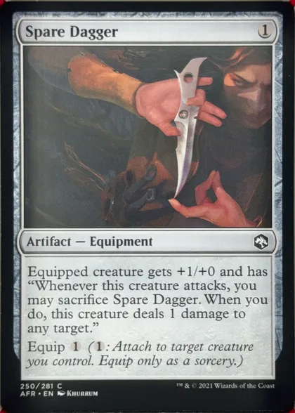 front of card