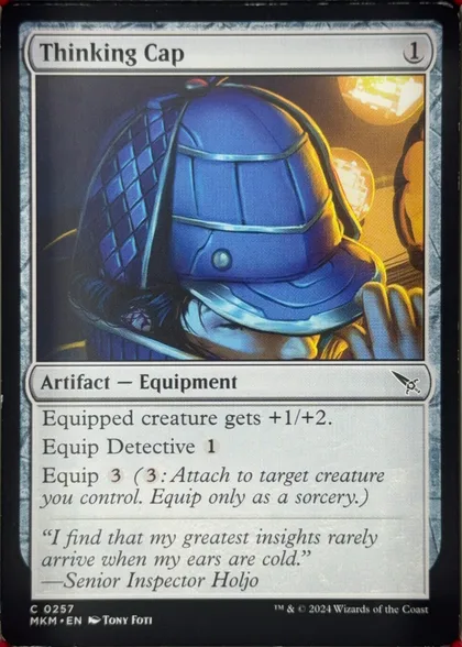 front of card