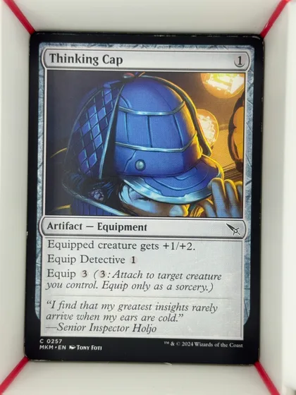 front of card