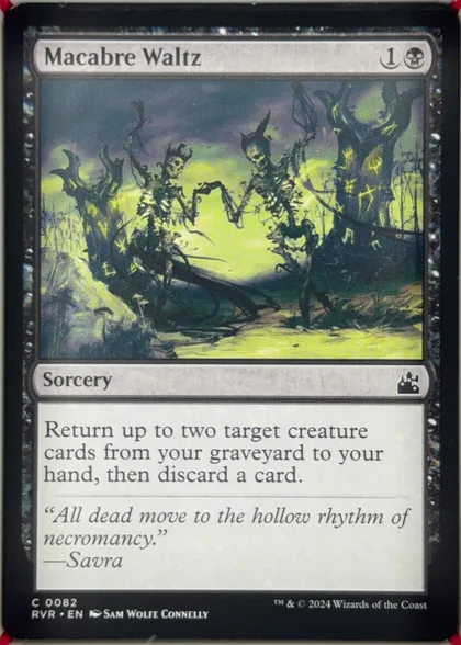 front of card