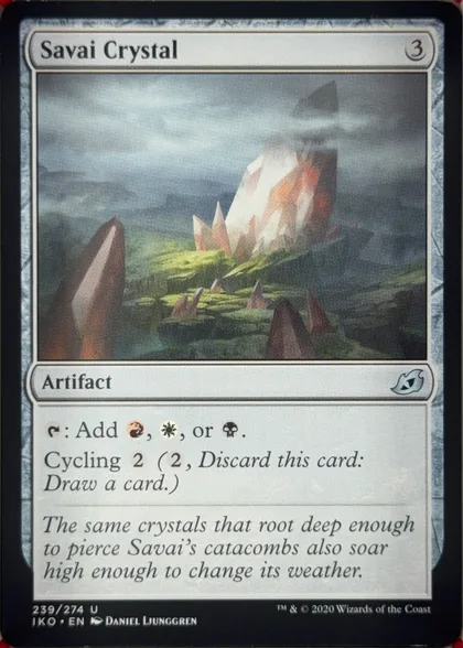 front of card