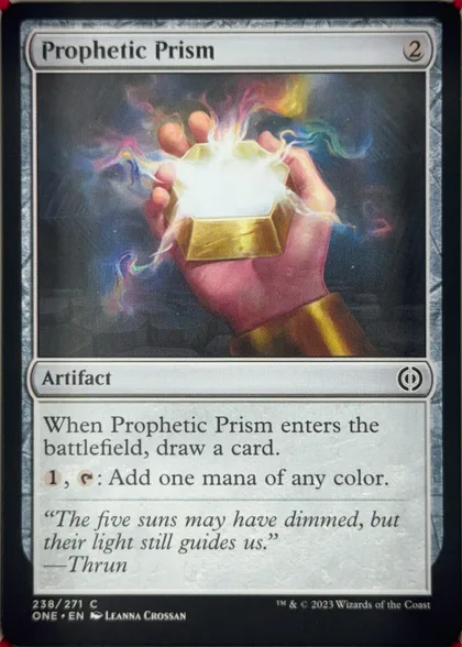 front of card