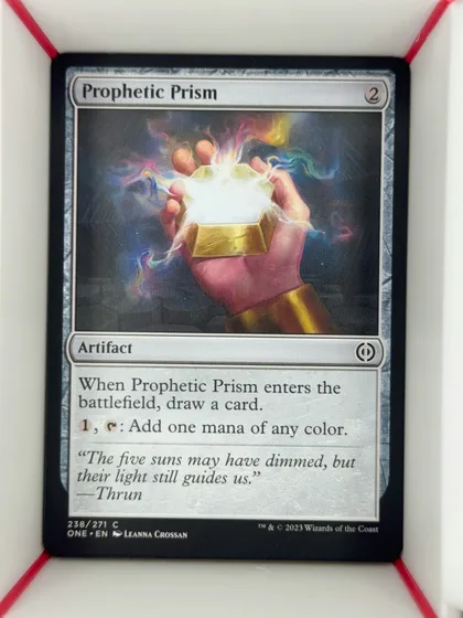 front of card