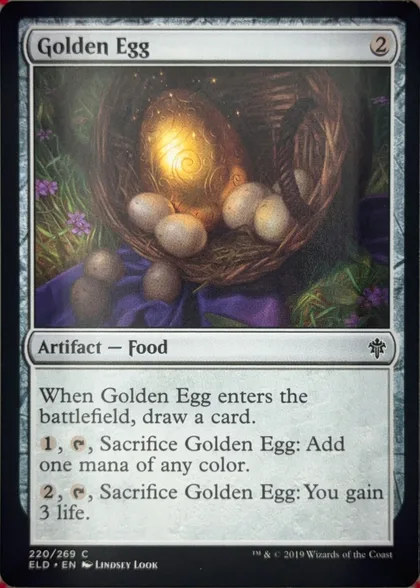 front of card