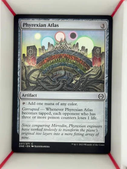 front of card