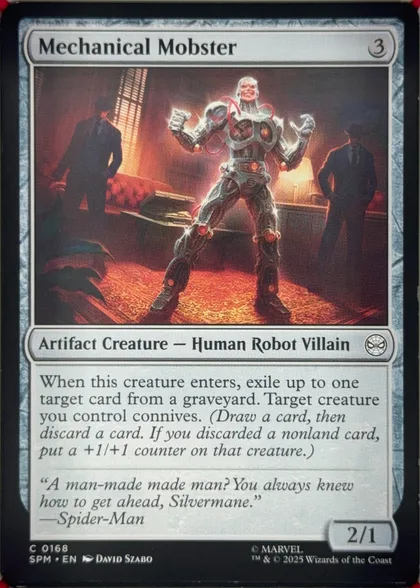 front of card