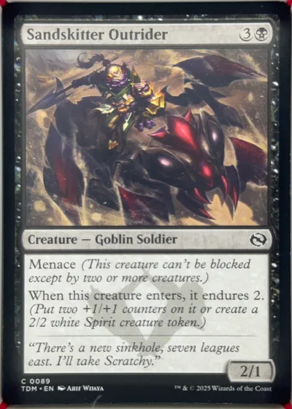 front of card