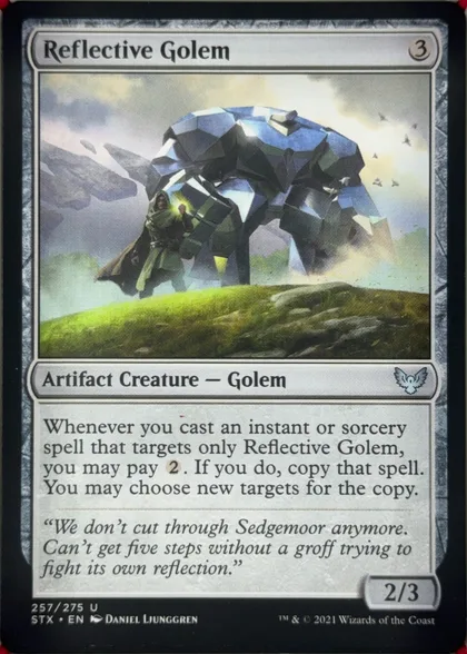 front of card