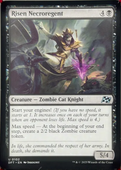 front of card
