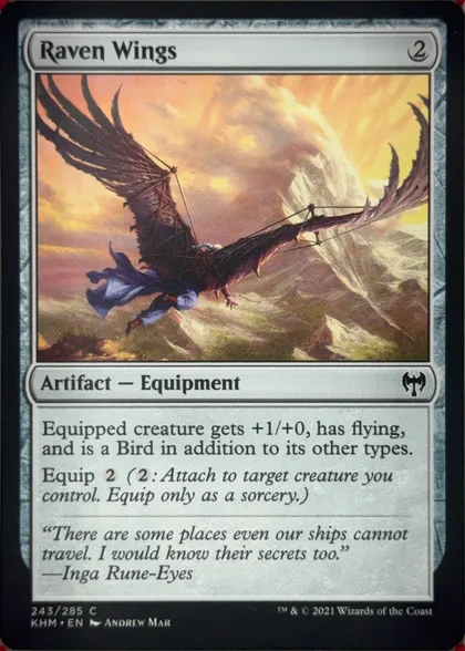 front of card