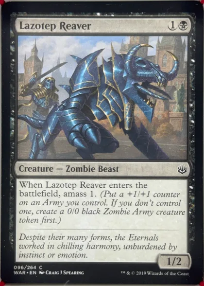 front of card