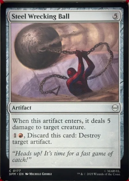 front of card