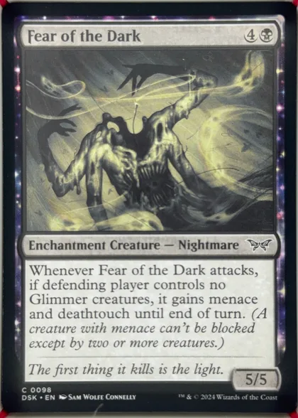 front of card