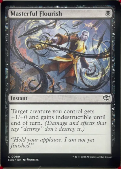front of card
