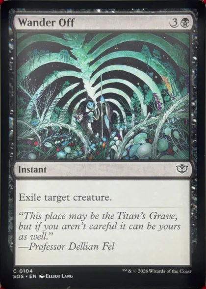 front of card