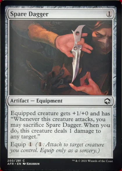 front of card