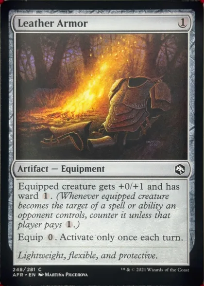 front of card
