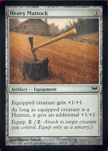 front of card