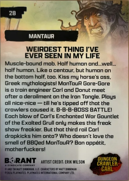 back of card
