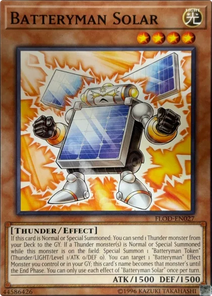 front of card