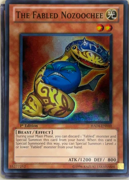 front of card