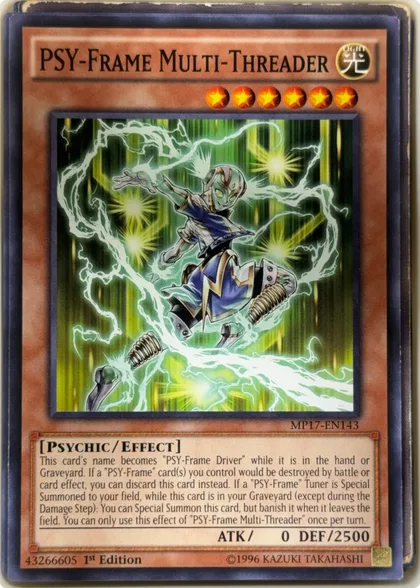 front of card