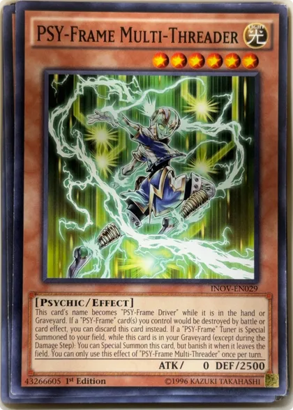front of card