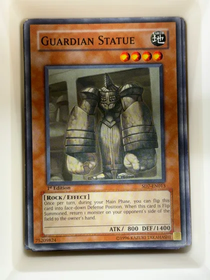 front of card