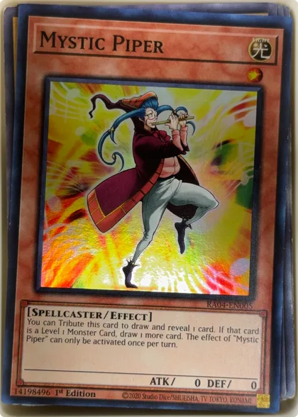 front of card