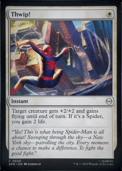 front of card