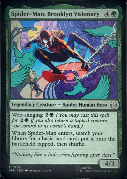 front of card