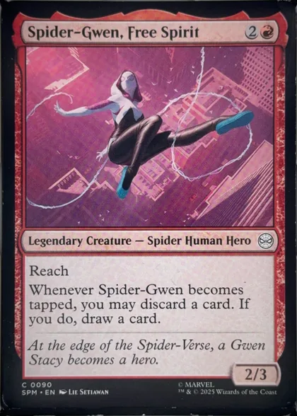 front of card