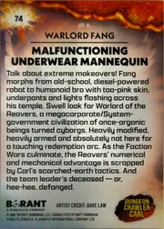Warlord Fang back