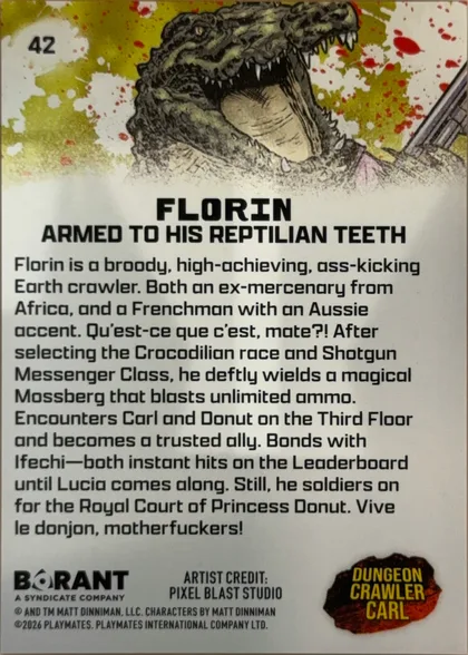 back of card