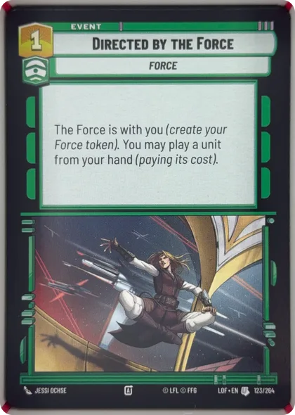 front of card