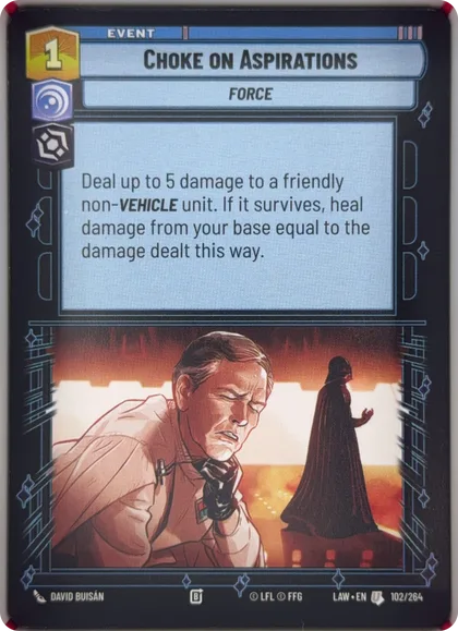 front of card